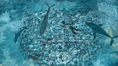 Midnight Pool animation design illustration photoshop