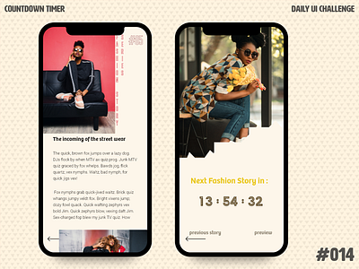 Daily UI Challenge 014 — Countdown timer app design countdown timer daily 100 challenge daily ui daily ui 014 ecommerce fashion frenchie ios iphone x madewithadobexd pastel story time trendibbean uidesign