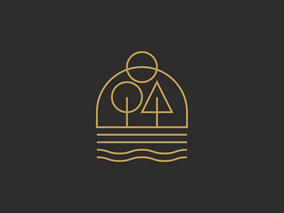 3 / 4 nature scene graphic graphicdesign logo logodesign logos minimalism monoline staybold