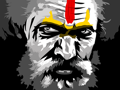 Aghori art artwork character characterdesign illustration photoshop portrait vector