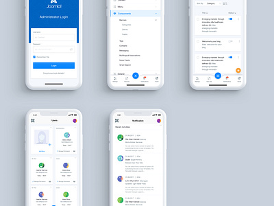 Mobile Interface Concept for Joomla 4 admin template joomla joomla4 template