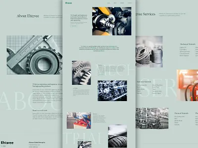 Mechanical Supplies Landing Page desiginspiration design homepage inteface landing page minimal uiux design web webdesign webinterface