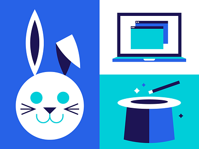 Trickster Update application blue geometric illustration macbook macos shapes simple