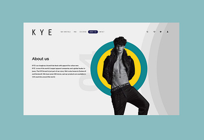 About page of a men's apparel about page aboutus black white color design interface mens fashion menswear trendy ui uidesign user user interface design web webdesign website design yellow
