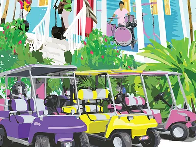 Sanford Porchfest Poster aesthetics art artist artwork artworkforsale color colorful design florida illustration orlando