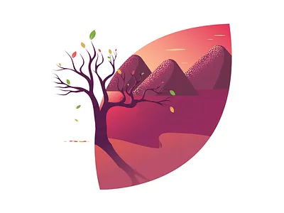 Fall Season Illustration adobe autumn autumn leaves cute daily design fall flat illustration illustrator leaves nature vector