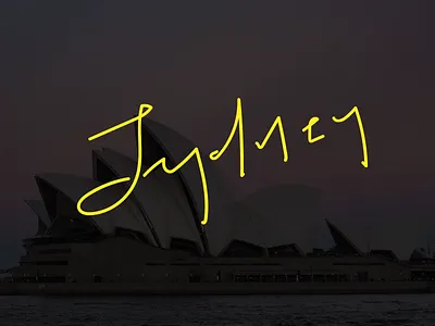 Sydney calligraphy hand lettering illustration lettering typography