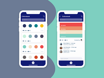 ColorStock adobe xd color colorapp colors colorstock design illustration information architecture interaction design iphone x iphone xs mobile design mobileapp new top100 ui uidesign ux uxdesign visual design