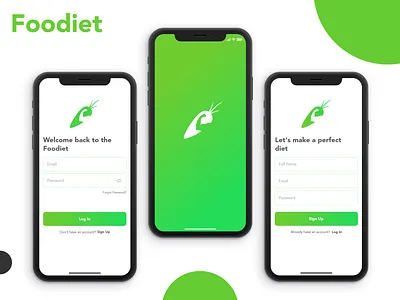 Splash / Sign in / Sign up UI app design ui ux