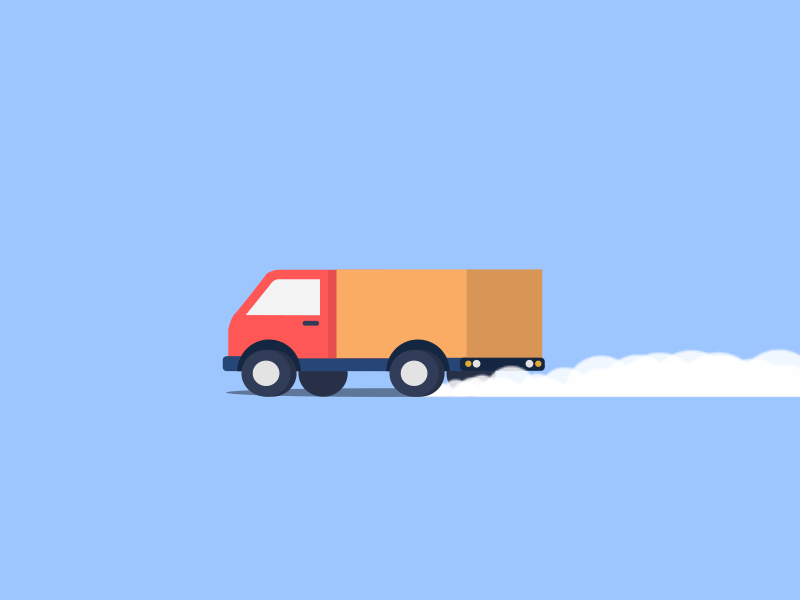Bouncing Truck after effects animation animation motiongraphics vector