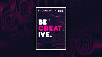 Abstract Wavy Lines Poster Design in Adobe Illustrator adobe illustrator advert advertising design digital flyer flyer design illustration poster vector vector art vector artwork vector artworks