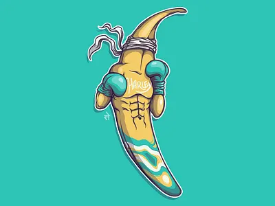 Banana Charley 🍌 banana bananas character characterdesign drawing harley illustration sketch sketching vector vectorart vectorartist