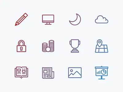 Lovely icons, pt. 1 branding design icon icon set illustration ui