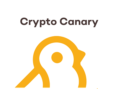 Crypto The Canary bird blockchain blockchaintechnology character concept cryptocurrency design review platform