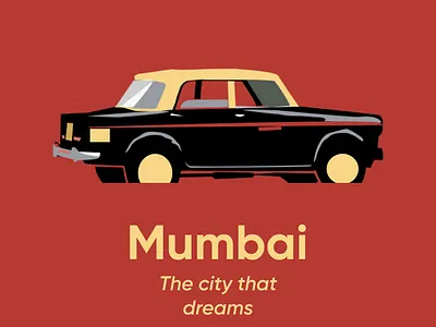 Mumbai - The City that Dreams brand design brand identity branding design dribble challenge minimal mumbai sticker typography ui ux