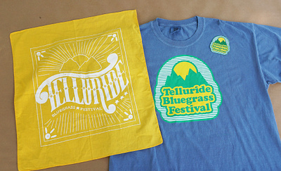 Telluride Bluegrass Festival Merch Design adobe illustrator apparel design apparel graphics branding colorado design gig poster graphic designer illustration lettering logo merch design michigan telluride bluegrass festival vector