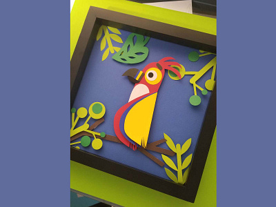 Paper Bird design illustration paper art papercut