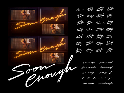 Sol - Soon Enough Lettering calligraphy custom type hand lettering handlettering handmade lettering logotype script type typography