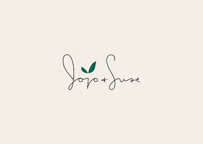 Jojo + Suse logo branding lettering logo typography