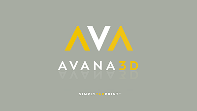 Avana3D — Simply Tap Print™ branding icon logo typography