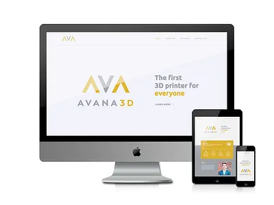 Avana3D branding design icon logo minimal web website