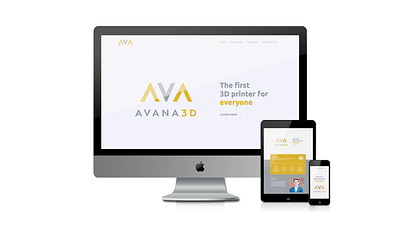 Avana3D branding design icon logo minimal web website