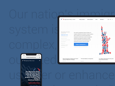 Bipartisan Policy Center design ui ui design web
