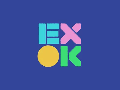 Extremely OK Games custom games gaming logo logotype rough typogaphy