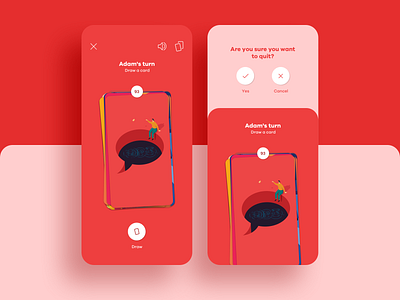 Closer App app game illustration ui ux