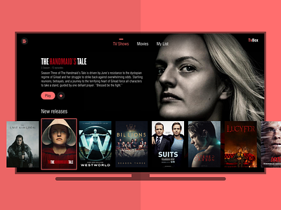 Smart TV App 025 dailyui design productdesign ui ux