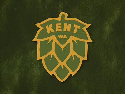 Hometown Sticker dribbbleweeklywarmup history hop kent northwest sticker washington