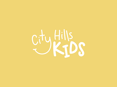 City Hills Kids brand branding children identity kids logo
