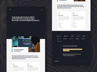 A Facelift for Vega agency design digital products product design studio ux vega web website
