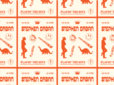 The Stable flyer flyer design mono music one color