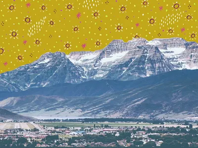 mt. timpanogos 2d animation after effects animate animated animated collage animated gif animation collage collage animation collage art gif illustration loop motion graphics mountains photoshop utah