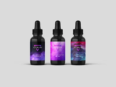 Crave Packaging crave miami miami vice neon pink purple smoke smoke shop vape