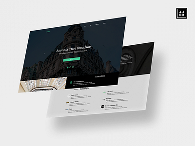 Ansonia NYC Website design sketchapp typography ui website design