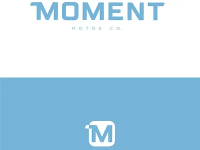 Moment Motor branding design handlettering typography vector