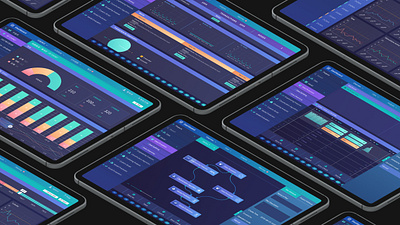 Intelligent Analysis and Blockchain System blockchain chart dark data design system ui