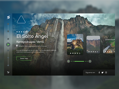 Salto angel canaima design diseño web salto angel software ui ui design uiux uxdesign venezuela web design webdesign website