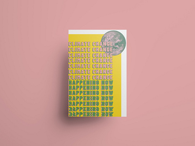 Climate Change Poster adobe illustrator climate change design graphic design illustration poster poster design typography typography poster watercolor