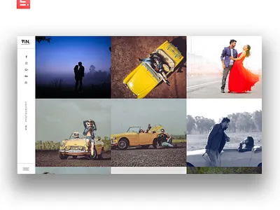 Photography Portfolio - VIN. Photography illustration ui web website website design wedding photography