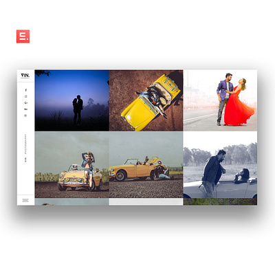 Photography Portfolio - VIN. Photography illustration ui web website website design wedding photography