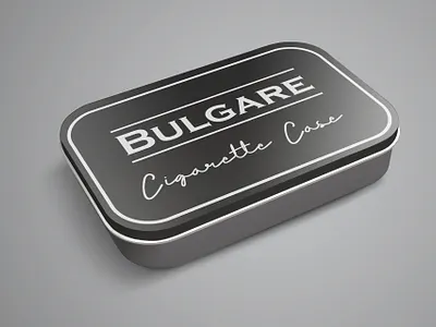 Cigarette Case branding design display font illustration typography