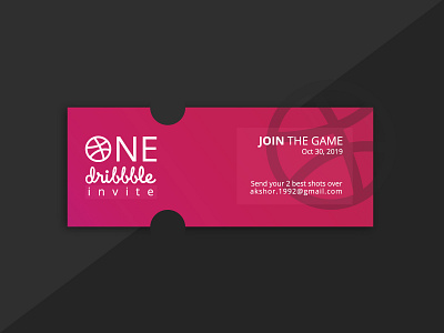 Dribbble inviate card invitation invite photoshop