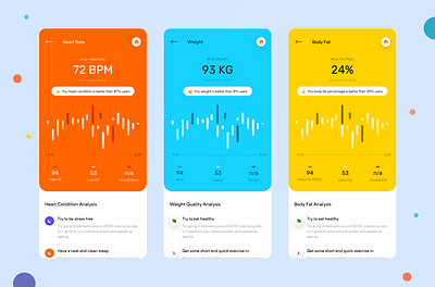 Fitness App Next Screens app clean gradient health health and fitness minimal trend trendy ui uiux