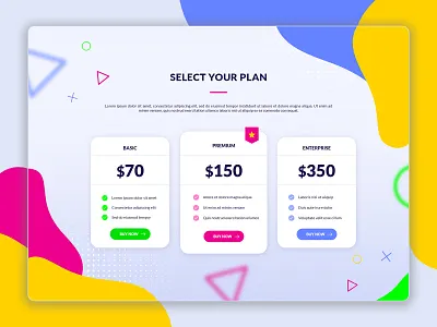 UI exercise - Price abstract box design clean colorfull colors landing page price pricing ui ui design uidesign vector web web design webdesign website website design www
