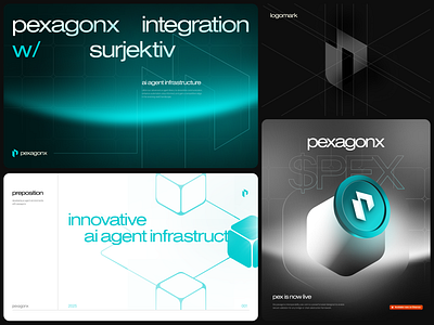 pexagonx — brand guidelines, pitch deck agents ai ai agents ai assist crypto landing dao defi infrastructure pitch pitch deck presentation sales sales deck web 3 web3 web3 branding web3 landing web3 pitch web3 pitch deck web3 platform