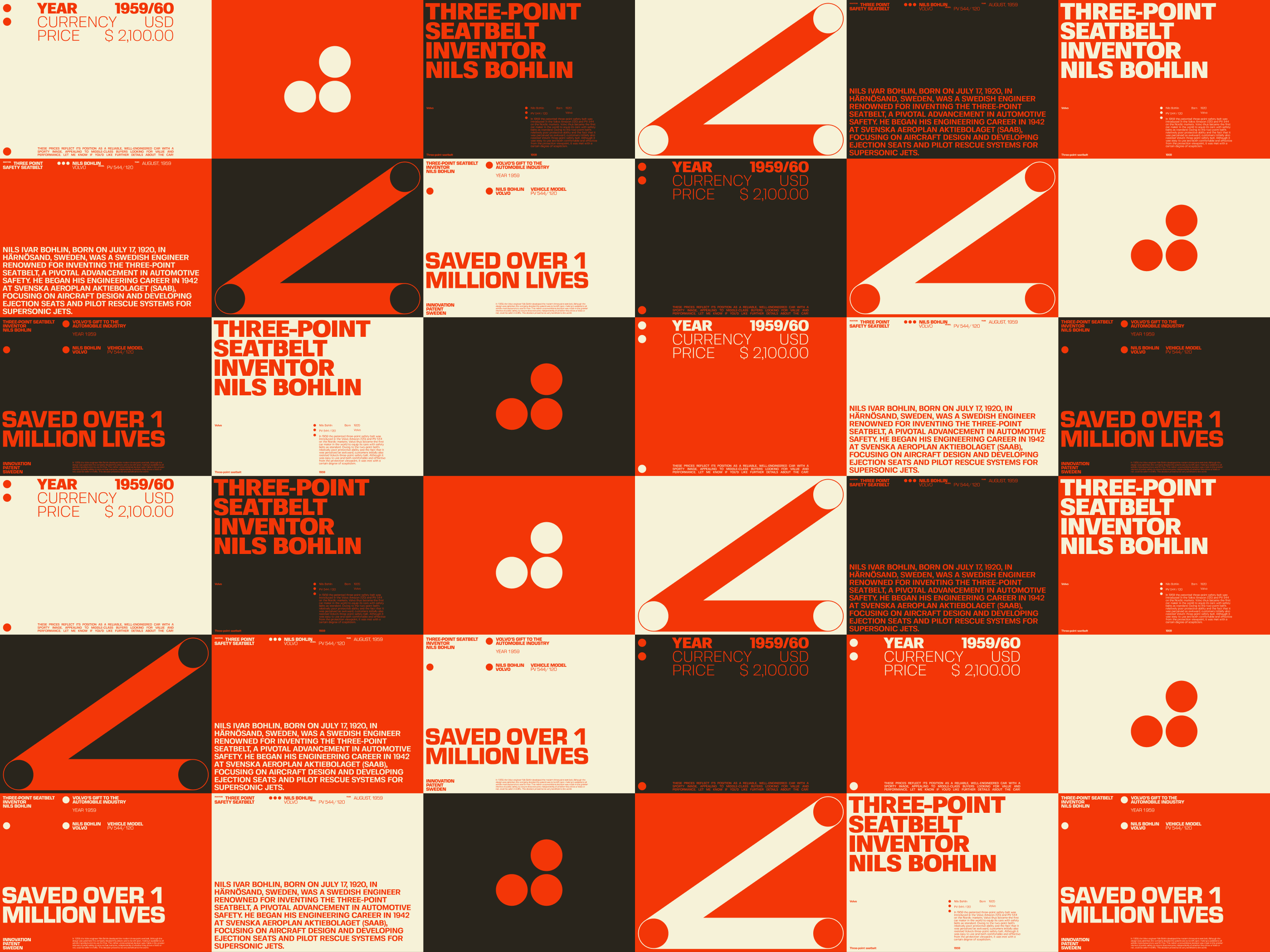 Three Point Seatbelt 00 concept graphic design layout typography