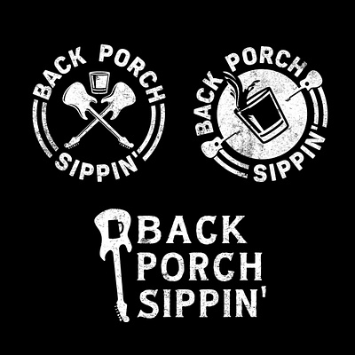 Logo Concepts for Back Porch Sippin' branding design graphic design illustration logo print design typography vector